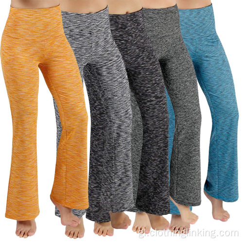 Pantalón de yoga para muller BootCut